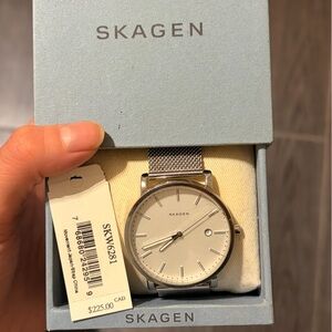 Skagen wrist watch silver chain